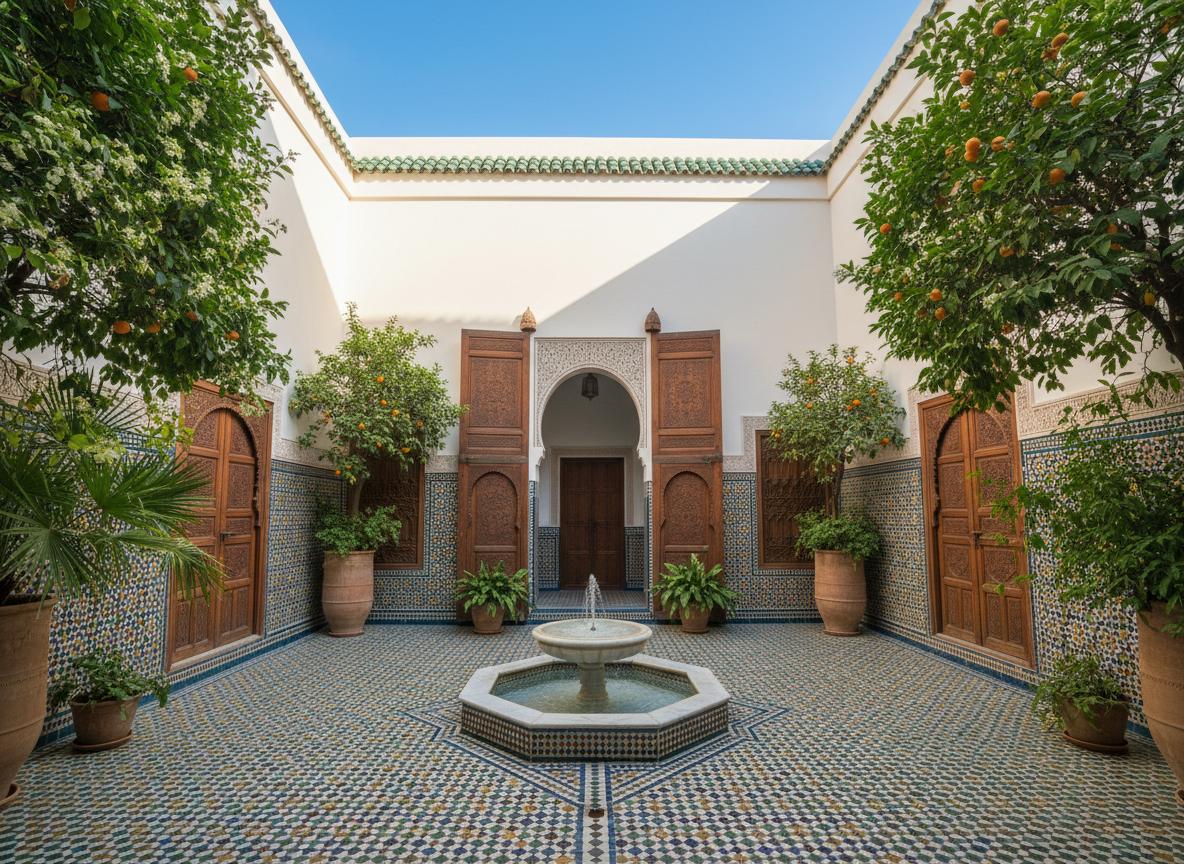 Intérieur d'un riad marocain